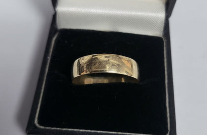 9ct Yellow Gold Band - 2.2G - Size Y. Hallmarked