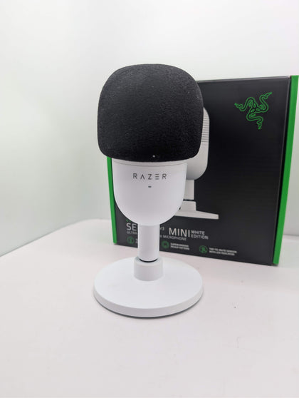 Razer Seiren V3 Mini Ultra-Compact USB Microphone- White