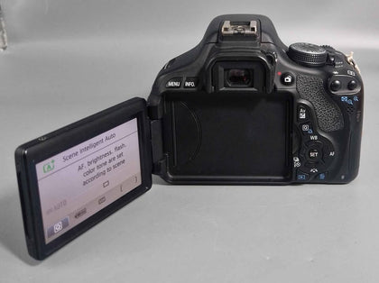 Canon EOS 600D + 18-55mm IS II, With Extra Battery And Case