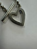 Gucci Sterling Silver Heart Toggle Beaded Boule Necklace