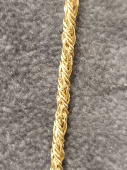 14ct Yellow Gold Twisted Wheat Chain