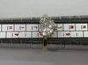 14ct Gold Ring With Clear Stone Size J 1/2