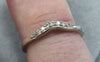 9ct white gold diamond ring L1/2