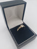 9CT Gold Cubic Zirconia Stones Ring, Hallmarked 375, 1.7Grams, Size: O - Box Included