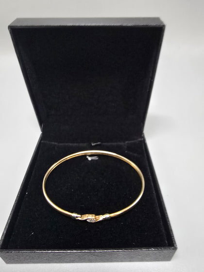 9ct Gold fixed Bracelet 375 9ct 4.9G 7cm Width