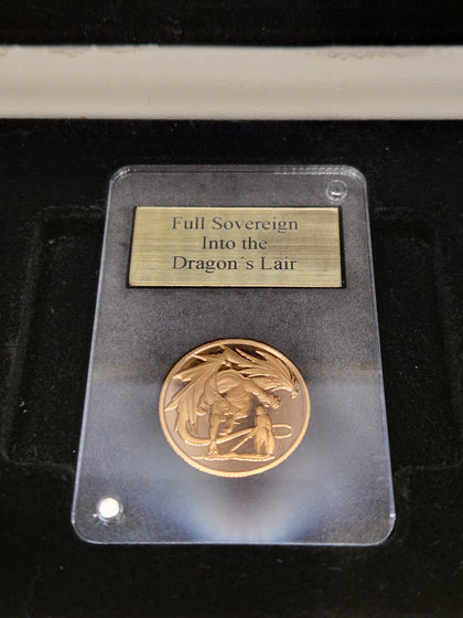 2019 Full Gold Sovereign Coin Into The Dragons Lair 22ct