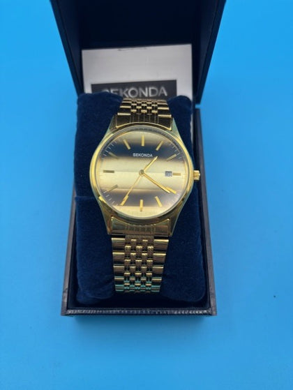 Sekonda Tiger Eye Bracelet Dress Watch 3740 Gold colour...
