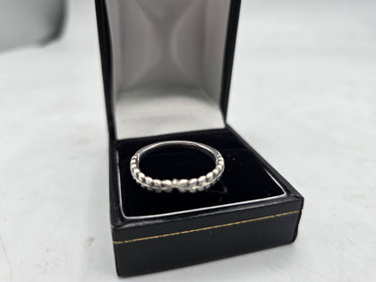 pandora wheat grains wishbone ring size S
