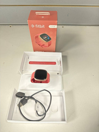Fitbit Versa 4 Fitness Smartwatch - Pink Sand/Copper Rose
