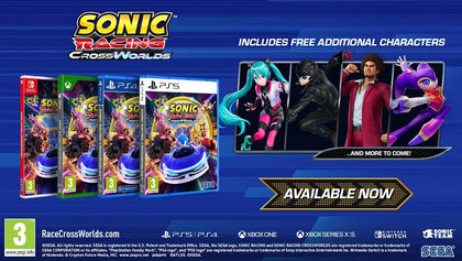 Sonic Racing: CrossWorlds PlayStation 4 PS4