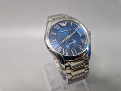 Emporio Armani Blue Face Quartz mens Watch Boxed