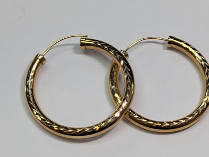 9ct Gold Hoop Earrings