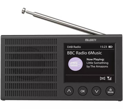 Majority Eddington Portable DAB+/FM Smart Bluetooth Radio - Black**Boxed** COLLECTION ONLY