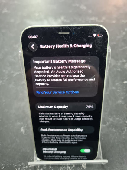 APPLE IPHONE 12 MINI GREEN 64GB UNLOCKED 76% BATTERY LIFE