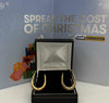 375 yellow gold earrings 1.7g boxed * tested in shop *