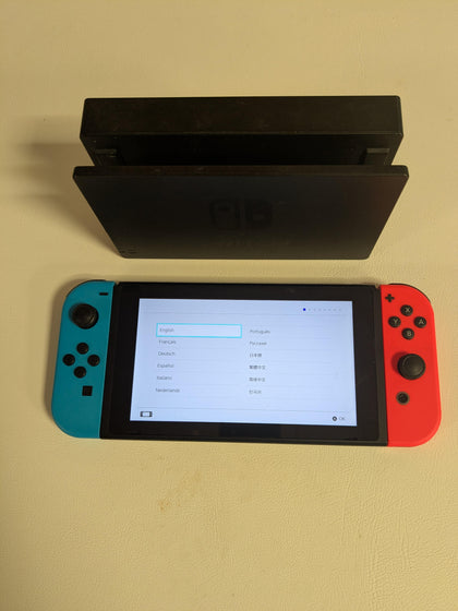 Nintendo Switch Console Neon Red and Neon Blue Joy-Con