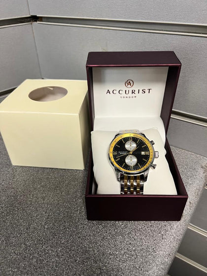 Accurist Mens Chronograph Men's Two Tone Bracelet Watch 7402.