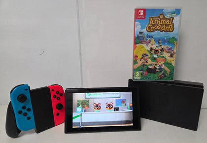 Nintendo Switch Neon Red/Blue & Animal Crossing