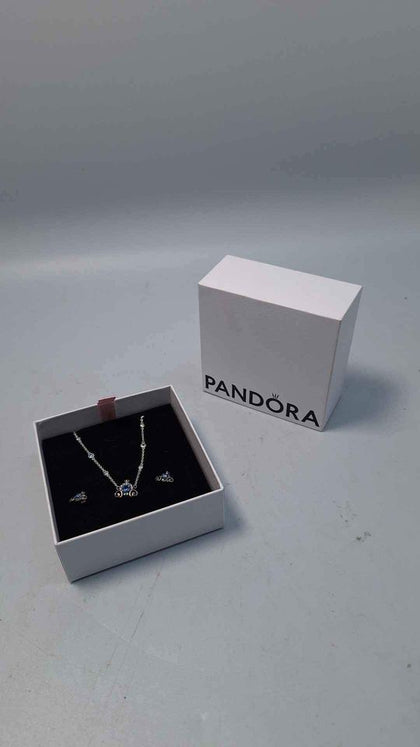 Pandora Moments (ALE 925) Sterling Silver Cinderella Carriage Collier Necklace (18