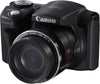 Canon PowerShot SX500 IS Digital Camera - Black (16.0 MP, 30x Optical Zoom) 3.0 inch LCD