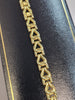 9CT Yellow Gold Fancy Link Bracelet with Lobster Claw Clasp - 7" - 3.43G