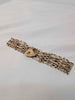 9ct Yellow Gold Gate Like Bracelet With Heart Clasp - 11.14 Grams - 8" Long