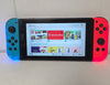 Nintendo Switch (Neon Red/Blue) with 3 unboxed games