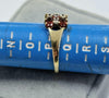 9ct Gold Garnet Ring Size "P1/2"