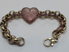 9CT GOLD BABY BELTCHER BRACELET WITH LARGE HEART 12.98G PRESTON STORE