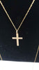 9CT 20" GOLD CHAIN WITH CROSS