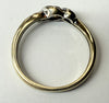 9ct yellow gold solitaire diamond twist ring size M