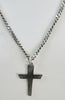Silver Chain with Cross 19"