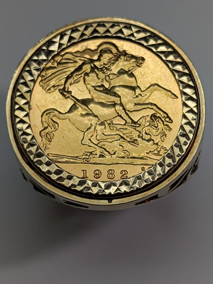1982 Half Sovereign Ring