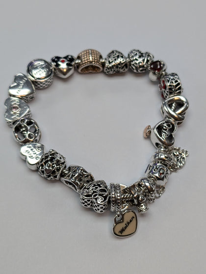 PANDORA CHARM BRACELET WITH CHARMS PRESTON STORE