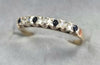 9ct Gold Ring Black/clear Stones Size "P"