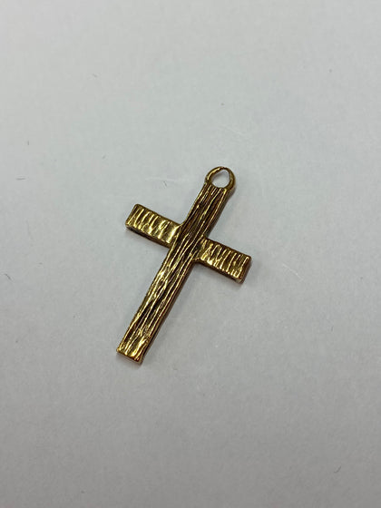 9CT GOLD CROSS PENDANT LEIGH STORE