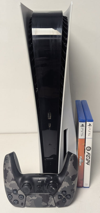 Sony Playstation 5 Disc Edition Console & 2 Games