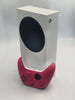Microsoft Xbox Series S 512GB white gaming console with 1 pink controller and all leads UNBOXED