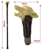 2 Piece Wolf Swagger Cane / Walking Stick 94cm