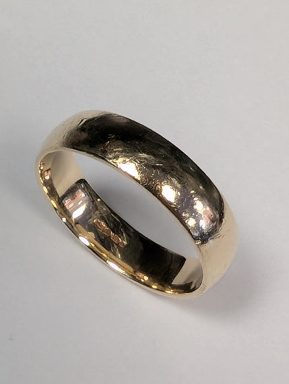 9CT Gold Wedding Band Ring Size R