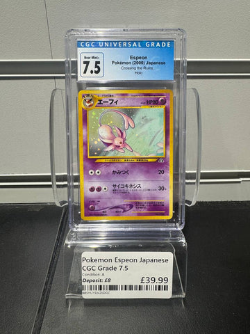 Pokemon Espeon Japanese CGC Grade 7.5