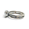 Pandora Double Band Heart Ring - Size 54