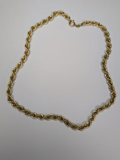 9ct gold rope chain/bracelet