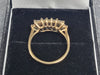 9ct Yellow Gold Cluster Ring With Pink And Clear Stones - 2.3G - Size J. Hallmarked