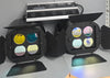 2 X NJD 4 x 300 W Quartet Lights + NJD Q-Pedal foot operated lighting controller **Collection Only**