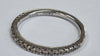 9ct white gold diamond ring size N1/2