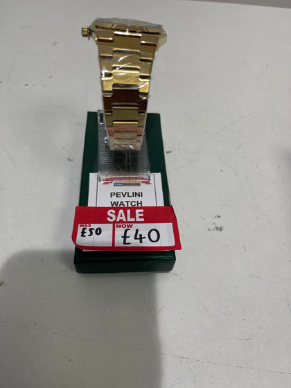 PELVINI VITTORIO GOLD TONE WATCH