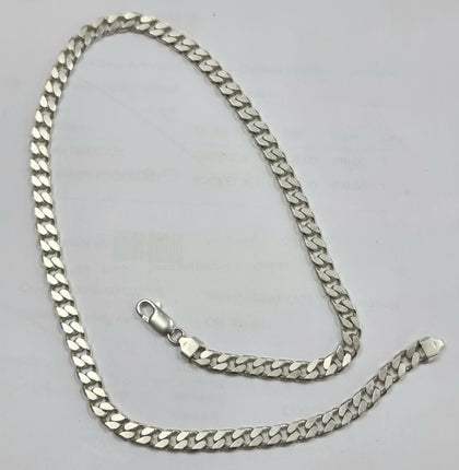 Silver Curb Chain 20