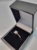 9ct Yellow Gold Ring With Clear Stone (Not DIA) - Size M - 2.12 Grams