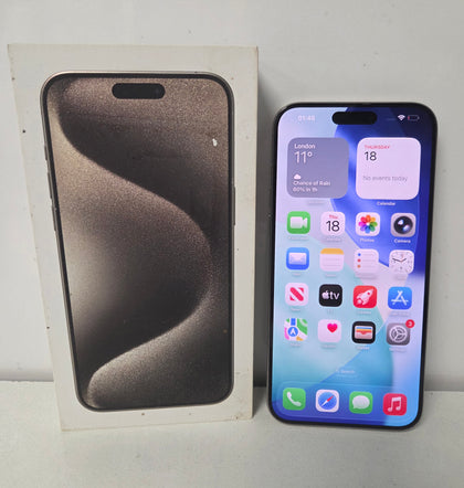 Apple iPhone 15 Pro Max256gb  unlocked 87% Battery Health Boxed